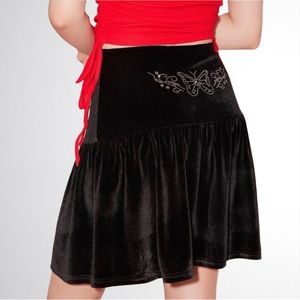 Velvet Y2K Butterfly Mini Skirt Sz. Medium